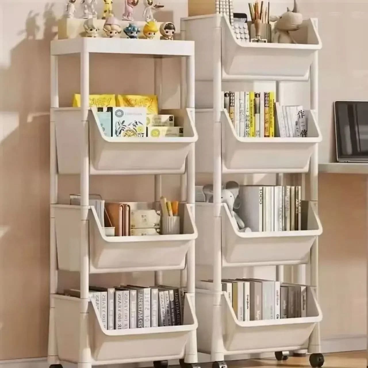 Mobile Storage Rack Trolley Household Kitchen Multifunctional Cart With Wheels Rack Bedroom Multi-Layer Storage Home Accessories